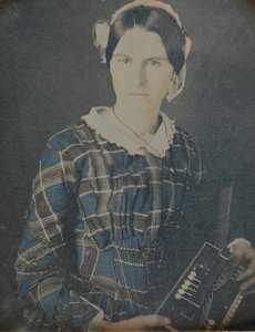 Woman with an Accordion Daguerreotype by Ron Fasand