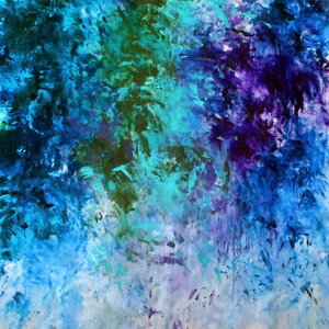 Vibrant Teal Blue Abstract