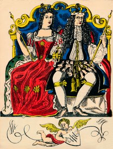 William III and Mary II, King and Queen of Great Britain and Ireland by Rosalind Thornycroft