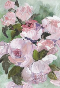 Delicate Pink Roses by Rosana Laiz Blursbyai