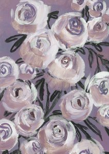 Soft Lavender Roses by Rosana Laiz Blursbyai