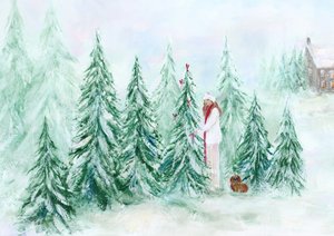 Winter Forest Decorating by Rosana Laiz Blursbyai