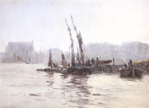 Unloading the Barges