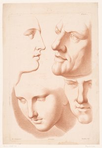 Heads of Man and Woman by Louis François Roubillac