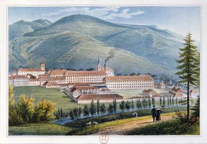 Factory of Messrs Hartmann und Fils, Munster, Alsace, France, 1842