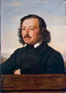 Portrait of Berthold Auerbach by Rudolf Julius Benno Huebner