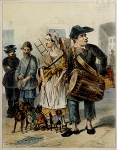 A Servant Takes the Dogs Out by Rudolf Kasimirovich Zhukovsky