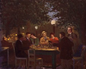A "Heurigen" Party by Rudolf Klingsbogl
