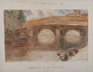 Bridge in Quimperlé I by Rudolf Konopa