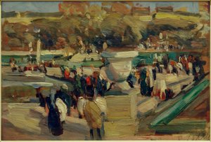 Walkers in the Park (Jardin du Luxembourg), Paris