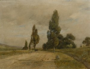 Street near Deutsch-Altenburg at the Foot of the Turkish Hill by Rudolf Ribarz