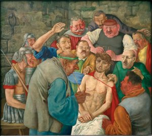 Mocking of Christ by Rudolf Schlichter