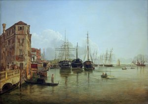 View of Strada Nuova towards the Public Gardens in Venice