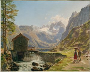 The Dachstein in the Salzkammergut from the Vorderer Gosausee