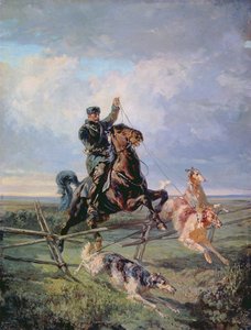 Huntsman with the Borzois, 1872