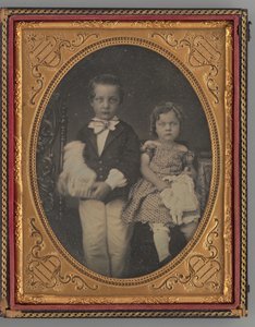 Untitled Portrait of a Boy and Girl by Rufus Anson