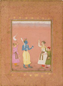 A Hero Greeted by Princes, Illustrating the Musical Mode Kanada Ragini, c1680 by Ruknuddin