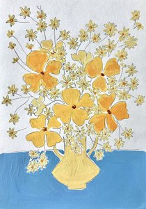 Bright Yellow Still Life by Rushati Chowdhury