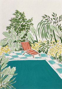 Relaxing Poolside Garden