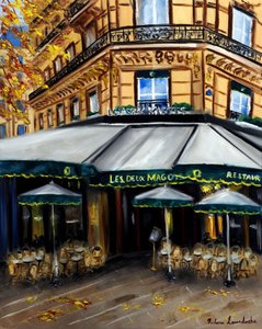 Autumn at Les Deux Magots Paris