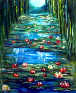 Monet Garden Water Lilies by Ruslana Levandovska