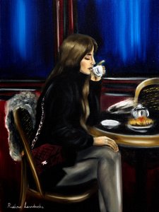 Woman at a Paris Cafe II, 2024
