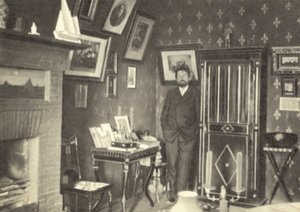 Anton Chekhov in His Study in Yalta, Crimea by Russian Photographer
