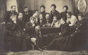 Anton Chekhov reading to members of the Moscow Art Theatre by Russian Photographer