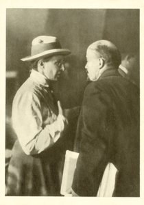 Elena Stasova and Lenin at the Second World Congress of the Comintern at the Kremlin, Moscow by Russian Photographer
