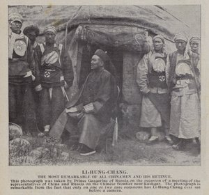 Li-Hung-Chang, the most remarkable of all Chinamen and his retinue