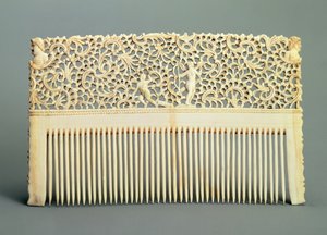 Ornamental comb with teeth on one side, from Kholmogory, mid 18th century