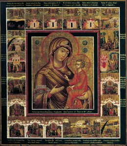 The Virgin of Tikhvin with Border Scenes