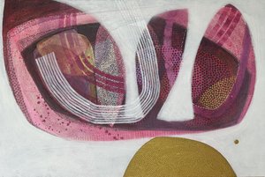 Organic Pink Shapes by SAN STARLING