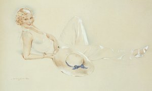 Girl with Hat by S.M. Gerard