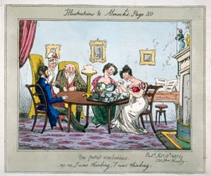 Un Petit Embarras, No, No. I Was Thinking, I Was Thinking, 1827 by SW Fores