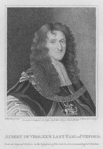 Aubery de Vere, XX and Last Earl of Oxford by S. (after) Harding