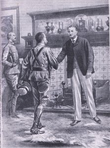 When Kimberley was relieved by French. General French and Cecil Rhodes (illustration from Cassell