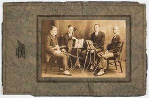 Photograph of Hall Johnson and the Black String Quartet, ca. 1923 by S. Tarr