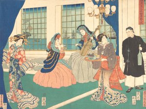Drawing Room of a Foreign Business Establishment in Yokohama