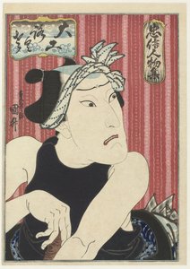 Ōkawa Hashizō I as Carpenter Rokusa (A Series of Loyal Men) (Chūshin jimbutsu-shū)