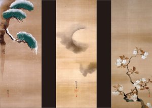 Snow, Moon and Flowers by Sakai Hoitsu