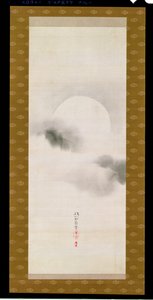 Hanging Scroll Depicting The Autumnal Moon, from A Triptych of the Three Seasons by Sakai Hoitsu