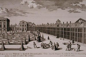 View of One of the Orangeries in the Garden of the Prince of Schwarzenberg, Vienna, engraved by Georg-Daniel Heumann by Salomon (after) Kleiner