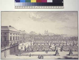 Liechtenstein Palace, View of the Gardens Towards the South by Salomon Kleiner