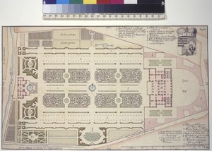 Liechtenstein Garden Palace - Ground Plan by Salomon Kleiner