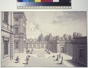 View of the Gardens of Liechtenstein Palace by Salomon Kleiner