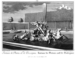 View of the Fountain of Pluto and Proserpina by Salomon Kleiner
