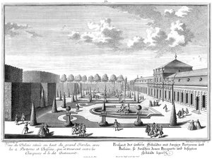 View of the Lower Castle with the Adjacent Garden Parterre
