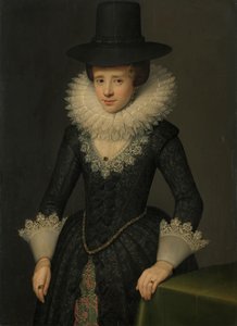 Portrait of Anna Boudaen Courten (1599-1622) by Salomon Mesdach (attributed to)