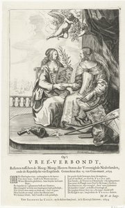 Allegory on the Peace of Westminster, 1654 by Salomon Pietersz. Lachair